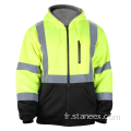 Veste réfléchissante de sécurité de la construction de classe 3 High VIS